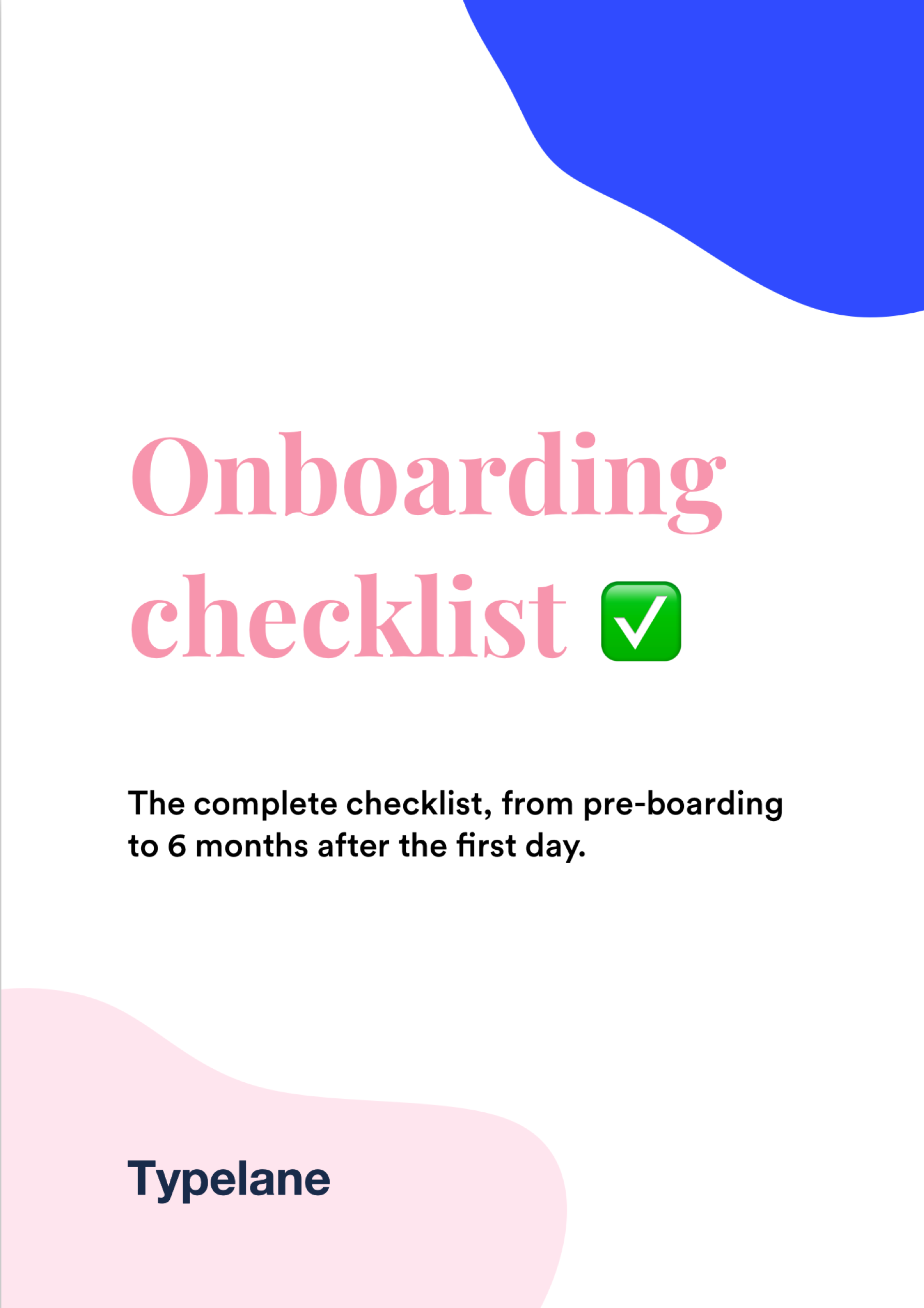 Employee Onboarding Checklist