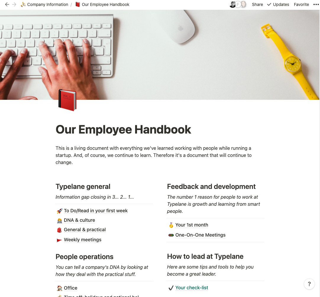 How to Create an Outstanding Employee Handbook Typelane